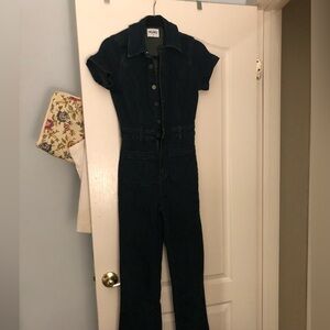 Show me your Mumu denim jumpsuit
